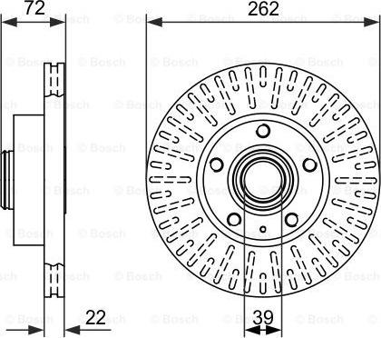 BOSCH 0 986 478 307 - Тормозной диск autospares.lv