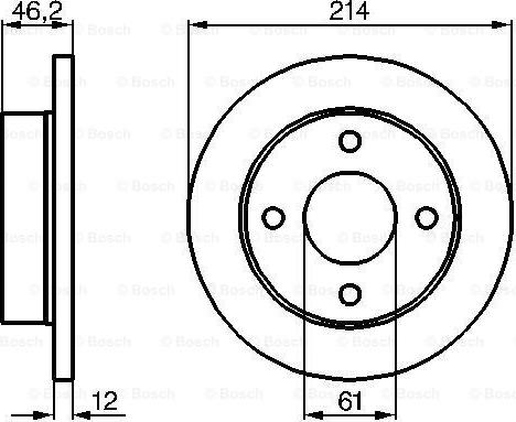 BOSCH 0 986 478 389 - Тормозной диск autospares.lv