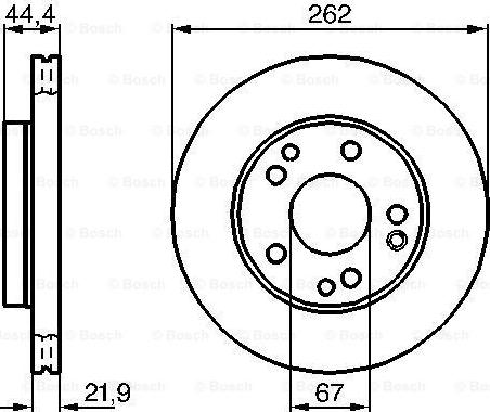 BOSCH 0 986 478 330 - Тормозной диск autospares.lv