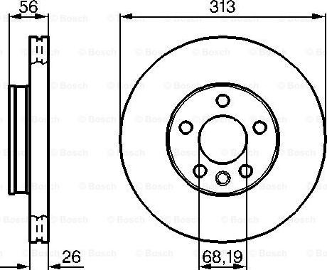 BOSCH 0 986 478 296 - Тормозной диск autospares.lv