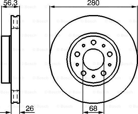 BOSCH 0 986 478 298 - Тормозной диск autospares.lv