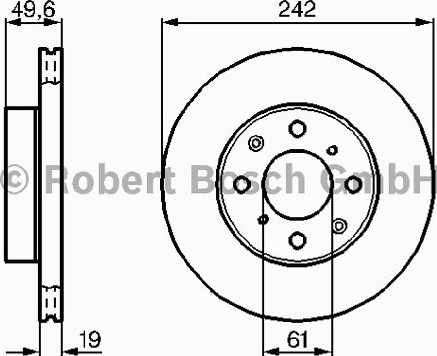 BOSCH 0 986 478 202 - Тормозной диск autospares.lv