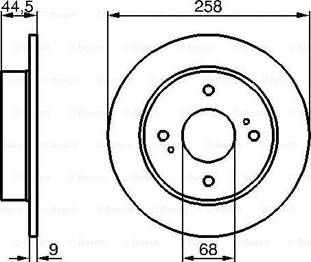 BOSCH 0 986 478 284 - Тормозной диск autospares.lv