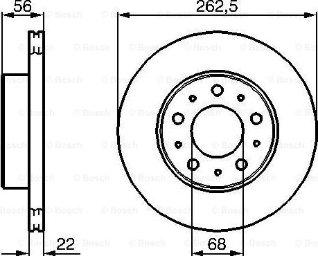 BOSCH 0 986 478 283 - Тормозной диск autospares.lv