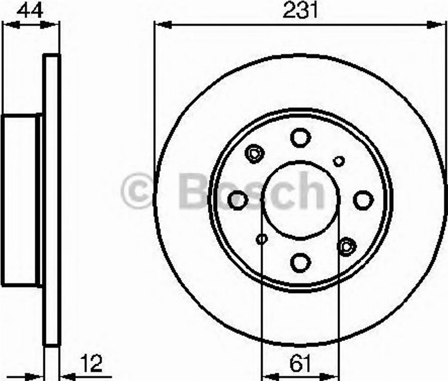 BOSCH 0986478239 - Тормозной диск autospares.lv