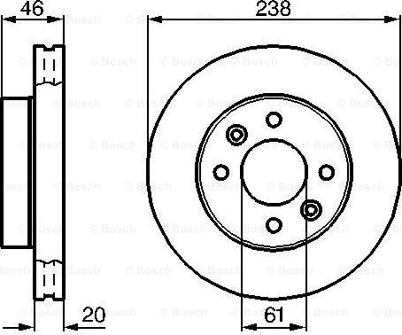 BOSCH 986478111 - Тормозной диск autospares.lv