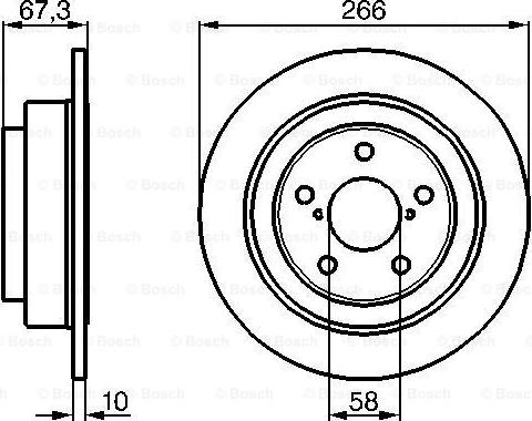 BOSCH 0 986 478 799 - Тормозной диск autospares.lv