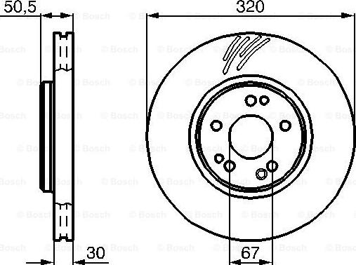 BOSCH 0 986 478 791 - Тормозной диск autospares.lv