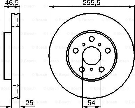 BOSCH 0 986 478 724 - Тормозной диск autospares.lv