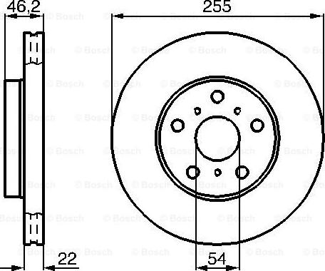 BOSCH 0 986 478 725 - Тормозной диск autospares.lv