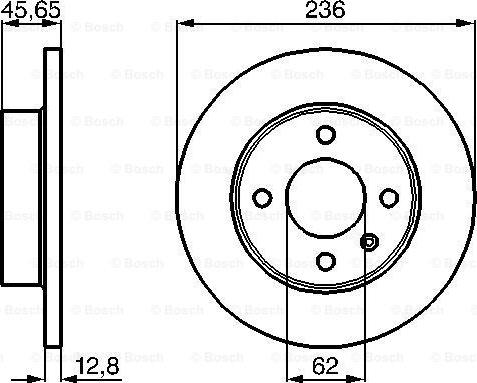 BOSCH 0 986 478 776 - Тормозной диск autospares.lv