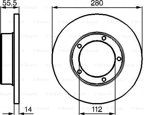 BOSCH 0 986 478 770 - Тормозной диск autospares.lv