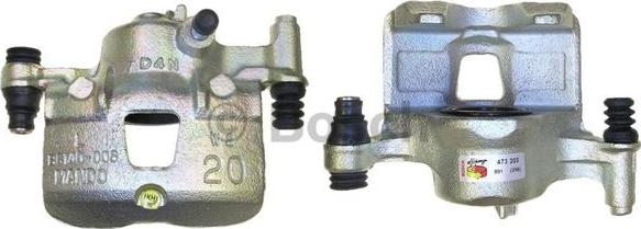 BOSCH 0 986 473 203 - Тормозной суппорт autospares.lv