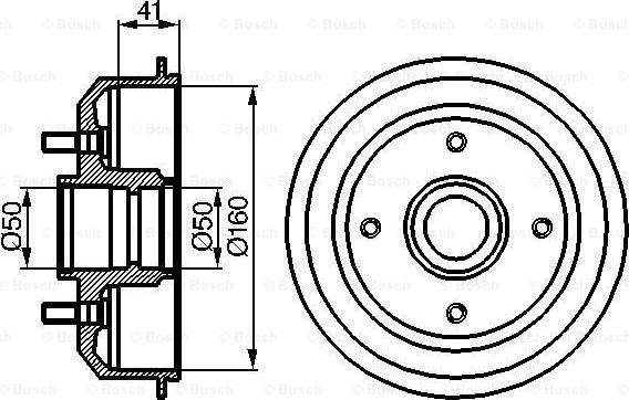 BOSCH 0 986 477 044 - Тормозной барабан autospares.lv