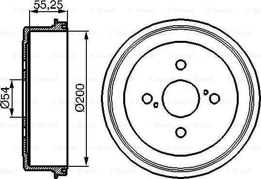 BOSCH 0 986 477 082 - Тормозной барабан autospares.lv