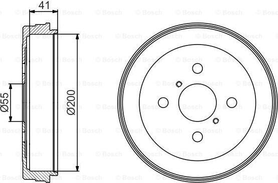 BOSCH 0 986 477 199 - Тормозной барабан autospares.lv