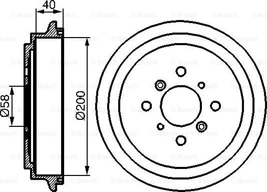 BOSCH 0 986 477 141 - Тормозной барабан autospares.lv