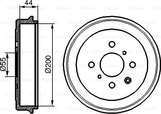 BOSCH 0 986 477 148 - Тормозной барабан autospares.lv