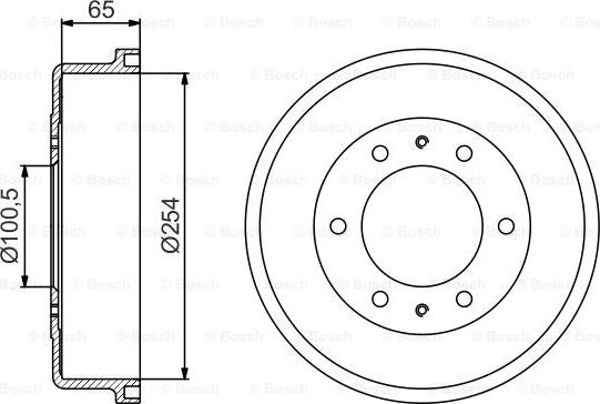 BOSCH 0 986 477 163 - Тормозной барабан autospares.lv