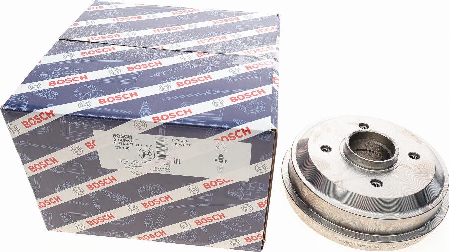 BOSCH 0 986 477 116 - Тормозной барабан autospares.lv