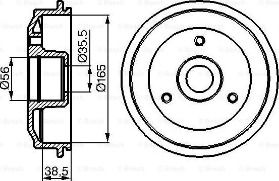 BOSCH 0 986 477 118 - Тормозной барабан autospares.lv