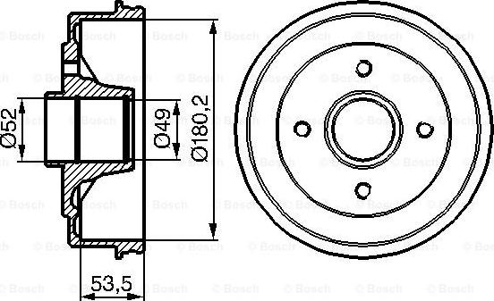 BOSCH 0 986 477 117 - Тормозной барабан autospares.lv