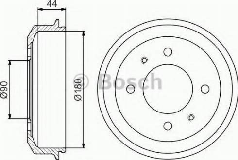 BOSCH 0 986 477 181 - Тормозной барабан autospares.lv