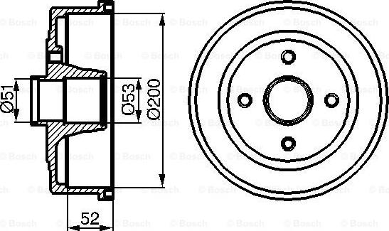 BOSCH 0 986 477 135 - Тормозной барабан autospares.lv