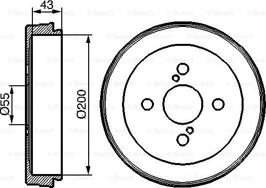 BOSCH 0 986 477 138 - Тормозной барабан autospares.lv