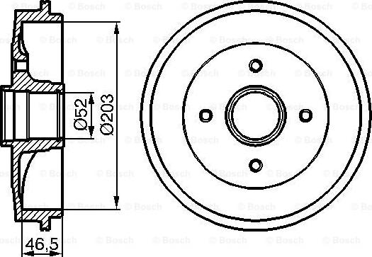 BOSCH 0 986 477 124 - Тормозной барабан autospares.lv