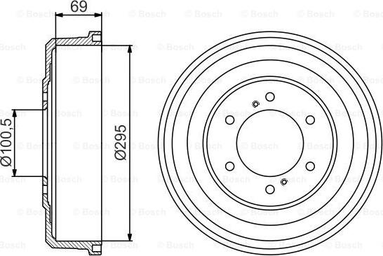 BOSCH 0 986 477 177 - Тормозной барабан autospares.lv