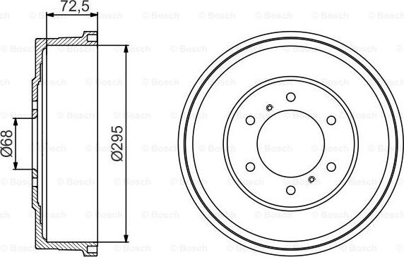 BOSCH 0 986 477 215 - Тормозной барабан autospares.lv