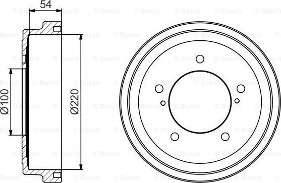 BOSCH 0 986 477 236 - Тормозной барабан autospares.lv