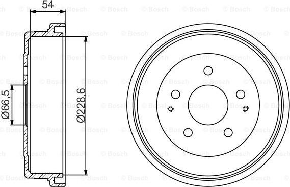 BOSCH 0 986 477 230 - Тормозной барабан autospares.lv