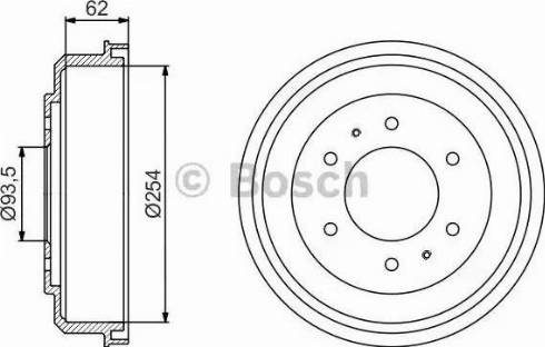 BOSCH 0 986 477 237 - Тормозной барабан autospares.lv