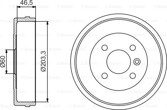 BOSCH 0 986 477 221 - Тормозной барабан autospares.lv