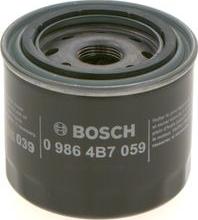 BOSCH 0 986 4B7 059 - Масляный фильтр autospares.lv