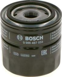 BOSCH 0 986 4B7 033 - Масляный фильтр autospares.lv