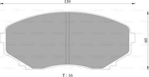 BOSCH 0 986 505 941 - Тормозные колодки, дисковые, комплект autospares.lv