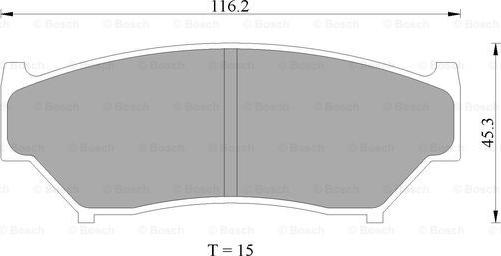 BOSCH 0 986 505 959 - Тормозные колодки, дисковые, комплект autospares.lv