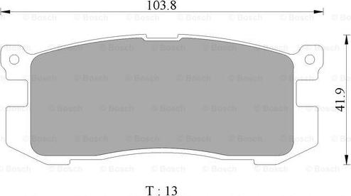 BOSCH 0 986 505 968 - Тормозные колодки, дисковые, комплект autospares.lv