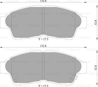 BOSCH 0 986 505 962 - Тормозные колодки, дисковые, комплект autospares.lv