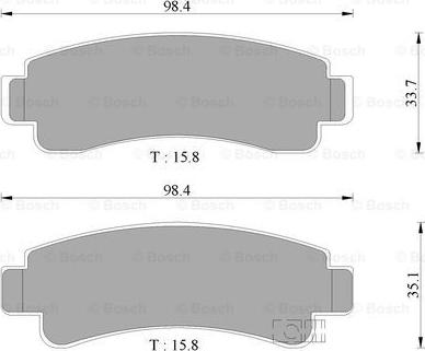 BOSCH 0 986 505 903 - Тормозные колодки, дисковые, комплект autospares.lv