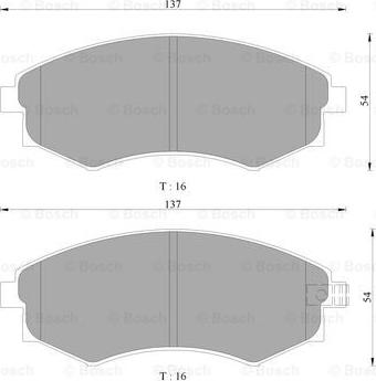 BOSCH 0 986 505 902 - Тормозные колодки, дисковые, комплект autospares.lv