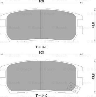 BOSCH 0 986 505 913 - Тормозные колодки, дисковые, комплект autospares.lv