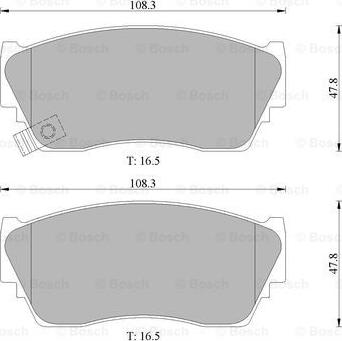 BOSCH 0 986 505 935 - Тормозные колодки, дисковые, комплект autospares.lv