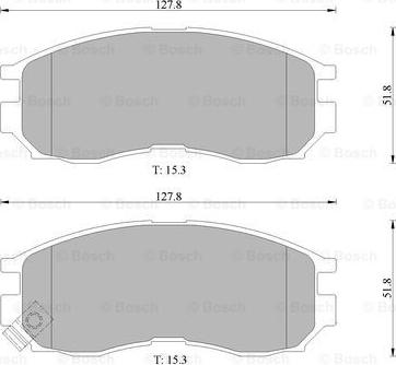 BOSCH 0 986 505 929 - Тормозные колодки, дисковые, комплект autospares.lv