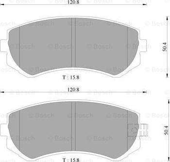 BOSCH 0 986 505 970 - Тормозные колодки, дисковые, комплект autospares.lv