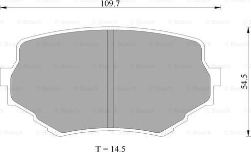 BOSCH 0 986 505 978 - Тормозные колодки, дисковые, комплект autospares.lv