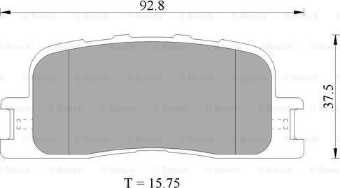 BOSCH 0 986 505 403 - Тормозные колодки, дисковые, комплект autospares.lv